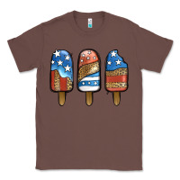Chestnut Patriotic Leopard Popsicles Classic Tee - Jasminsmagicworld
