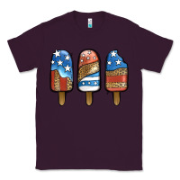 Plum Patriotic Leopard Popsicles Classic Tee - Jasminsmagicworld