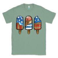 Sage Patriotic Leopard Popsicles Classic Tee - Jasminsmagicworld