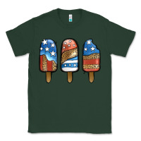Sports Green Patriotic Leopard Popsicles Classic Tee - Jasminsmagicworld