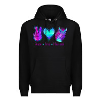Black Peace Love Mermaid Premium Hoodie - Jasminsmagicworld
