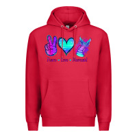 Cardinal Peace Love Mermaid Premium Hoodie - Jasminsmagicworld