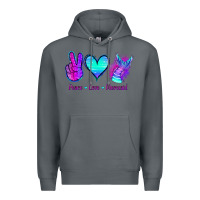 Rock Peace Love Mermaid Premium Hoodie - Jasminsmagicworld
