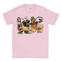 Bubblegum Pink Fishing Coffee Cups Classic Tee - FaDigitalArtStudio