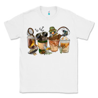 White Fishing Coffee Cups Classic Tee - FaDigitalArtStudio