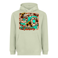 Matcha cancer turquoise cowhide Heavyweight Hoodie - RanaPortraitStore