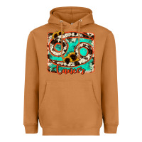 Meerkat cancer turquoise cowhide Heavyweight Hoodie - RanaPortraitStore