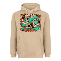 Mushroom cancer turquoise cowhide Heavyweight Hoodie - RanaPortraitStore