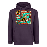Plum cancer turquoise cowhide Heavyweight Hoodie - RanaPortraitStore