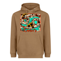 Toasted Coconut cancer turquoise cowhide Heavyweight Hoodie - RanaPortraitStore