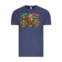 Vintage Denim Giddy Up Jingle Horse Pick Up Your Feet Vintage Tee - CowhideDigitalArt