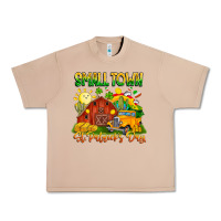 Burro Small Town St Patrick's Day Urban Heavy Tee - CowhideDigitalArt