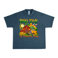 Midnight Navy Small Town St Patrick's Day Urban Heavy Tee - CowhideDigitalArt