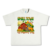 Pistachio Small Town St Patrick's Day Urban Heavy Tee - CowhideDigitalArt