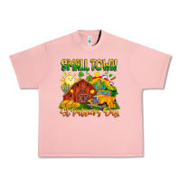 Salmon Small Town St Patrick's Day Urban Heavy Tee - CowhideDigitalArt