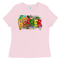 Bubblegum Pink barber Ladies Tee - CowhideDigitalArt