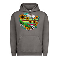Pigment Tornado America Map Sunflower Cactus Serape Urban Hoodie - RanaPortraitStore