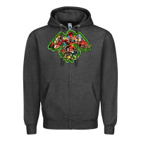 Charcoal Heather christmas western thunderbird Zipper Hoodie - RanaPortraitStore