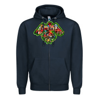 Navy christmas western thunderbird Zipper Hoodie - RanaPortraitStore