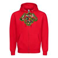 Red christmas western thunderbird Zipper Hoodie - RanaPortraitStore