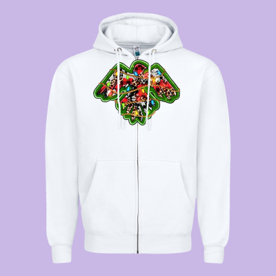 Christmas Western Thunderbird Zipper Hoodie Designed By Ranaportraitstore