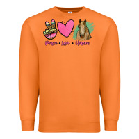 Carrot peace love horses Premium Sweatshirt - RanaPortraitStore