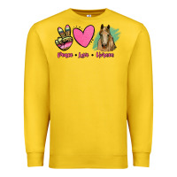 Lemon peace love horses Premium Sweatshirt - RanaPortraitStore