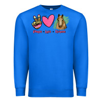 True Royal peace love horses Premium Sweatshirt - RanaPortraitStore