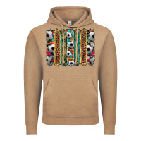 Vintage Coffee soccer camouflage serape cowhide turquoise leopard glitter  brushstrok Vintage Hoodie - Artiststas