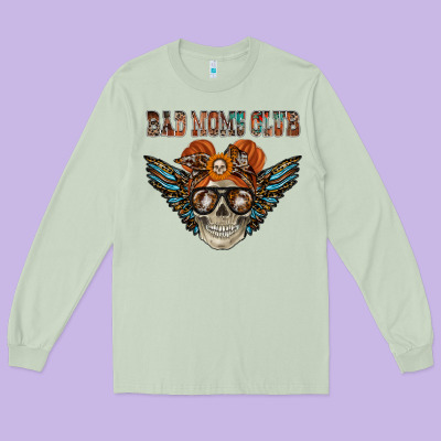 Bad Moms Club Long Sleeve Tee Designed By Racoondesign