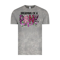 Cloud Rock Dreaming Of A Pink Christmas Vintage Tee - CowhideDigitalArt