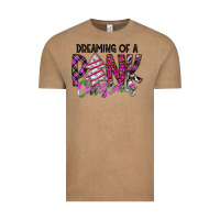 Vintage Coffee Dreaming Of A Pink Christmas Vintage Tee - CowhideDigitalArt