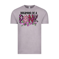 Vintage Zinc Dreaming Of A Pink Christmas Vintage Tee - CowhideDigitalArt