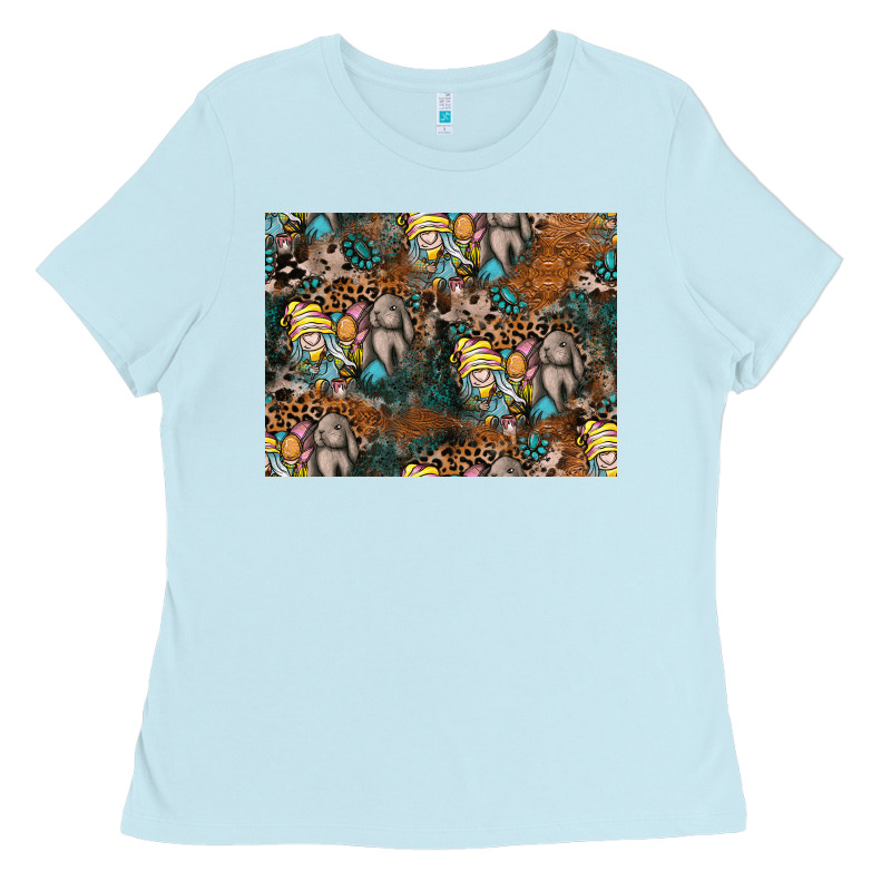 Easter Pattern Ladies Tee by CowhideDigitalArt | Teevron