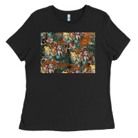 Black easter pattern Ladies Tee - CowhideDigitalArt