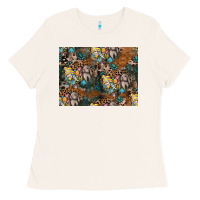 Bone easter pattern Ladies Tee - CowhideDigitalArt