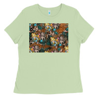 Matcha easter pattern Ladies Tee - CowhideDigitalArt