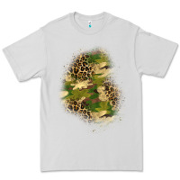 Dove Grey camouflage and leopard patch  1 Premium Tee - BundleAndBundleShop