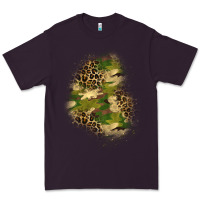 Plum camouflage and leopard patch  1 Premium Tee - BundleAndBundleShop
