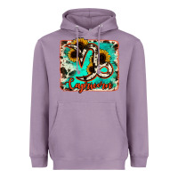 Lavender capricorn turquoise cowhide Heavyweight Hoodie - RanaPortraitStore