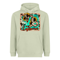 Matcha capricorn turquoise cowhide Heavyweight Hoodie - RanaPortraitStore