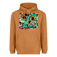 Meerkat capricorn turquoise cowhide Heavyweight Hoodie - RanaPortraitStore