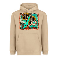 Mushroom capricorn turquoise cowhide Heavyweight Hoodie - RanaPortraitStore