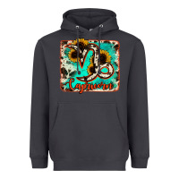 Smoke capricorn turquoise cowhide Heavyweight Hoodie - RanaPortraitStore