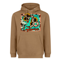 Toasted Coconut capricorn turquoise cowhide Heavyweight Hoodie - RanaPortraitStore