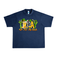 Navy today we are all irish Urban Heavy Tee - CowhideDigitalArt
