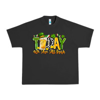 Pigment Black today we are all irish Urban Heavy Tee - CowhideDigitalArt