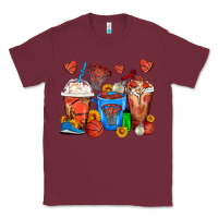Burgundy Basketball Coffee Cups Classic Tee - FaDigitalArtStudio