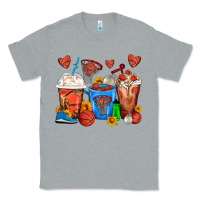 Heather Grey Basketball Coffee Cups Classic Tee - FaDigitalArtStudio