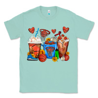 Seafoam Basketball Coffee Cups Classic Tee - FaDigitalArtStudio